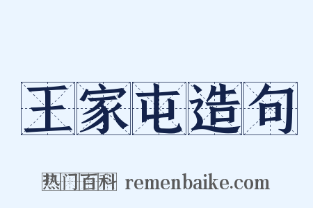 王家屯造句是什么意思的图片